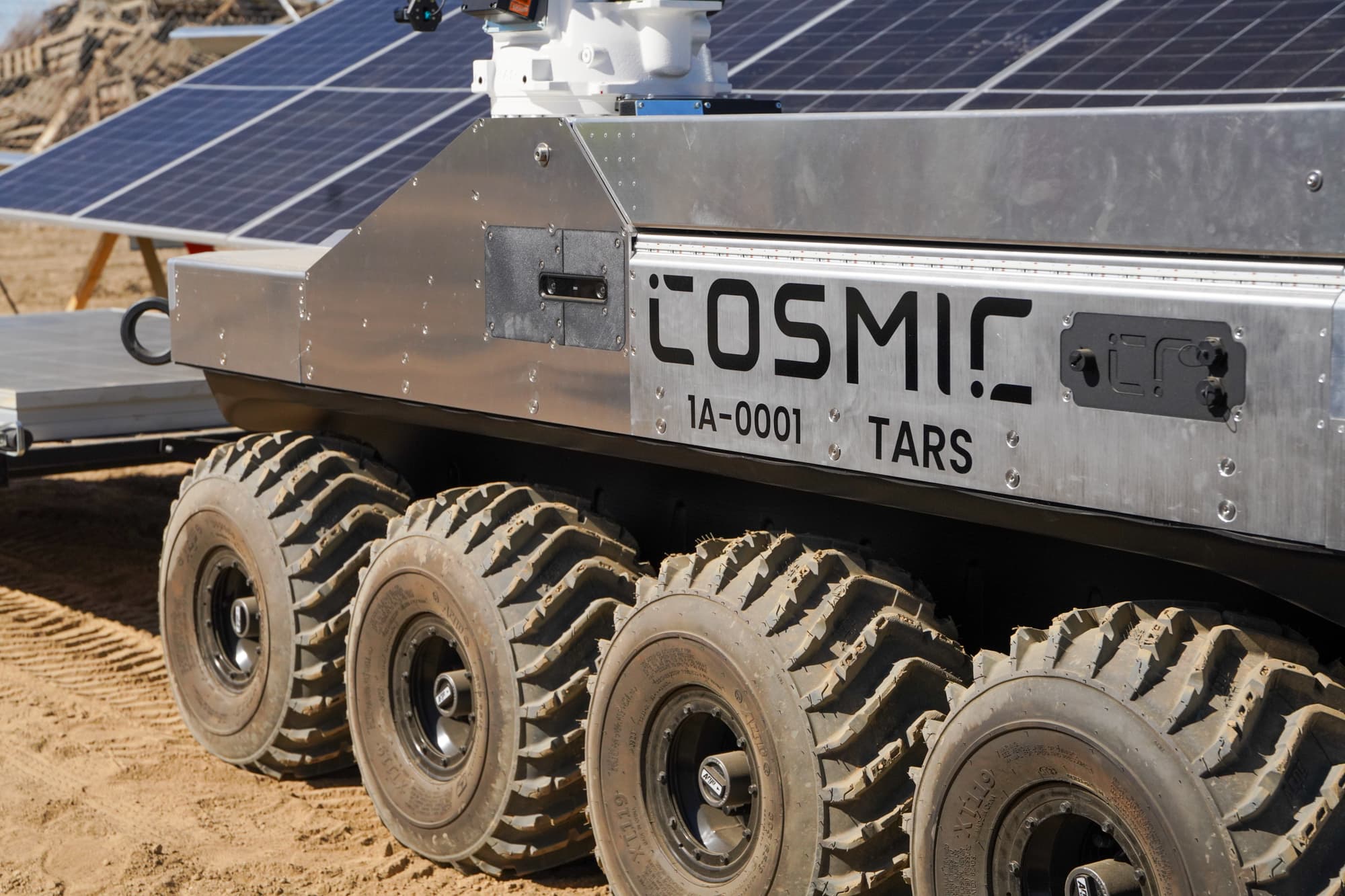COSMIC 1A-0001 TARS nameplate on the prototype chassis