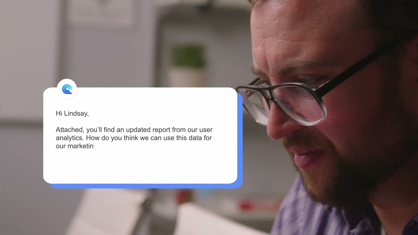 Compose AI verfasst eine E-Mail
