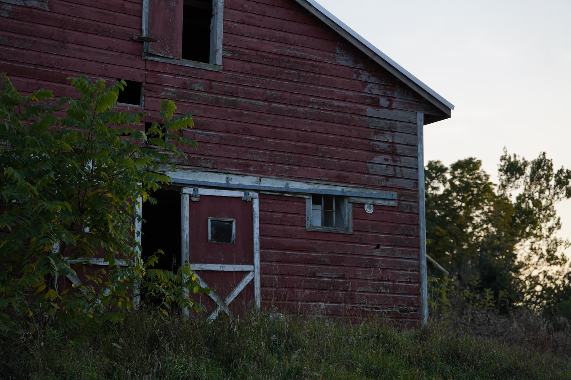 Old red barn at dusk — Hudson Valley, NY